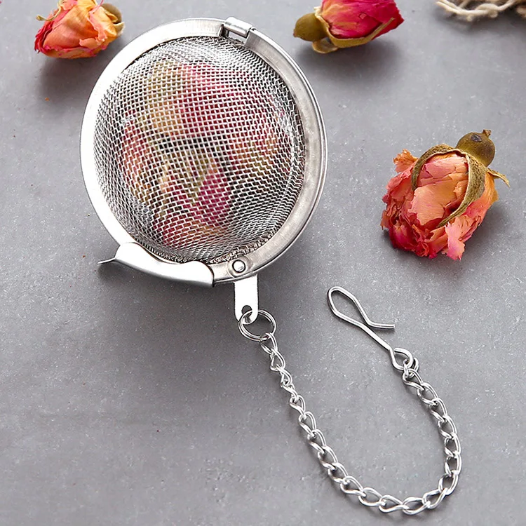 5cm 304 Stainless Steel Mesh Tea Ball Loose Tea Infuser With String
