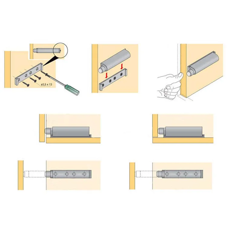 Kitchen Push Open System Tip Furniture Touch Latches