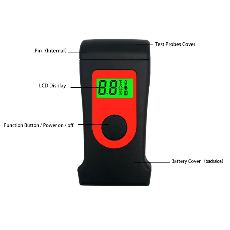 Mini Portable Moisture Meter Moisture Tester Digital Damp Detector ...