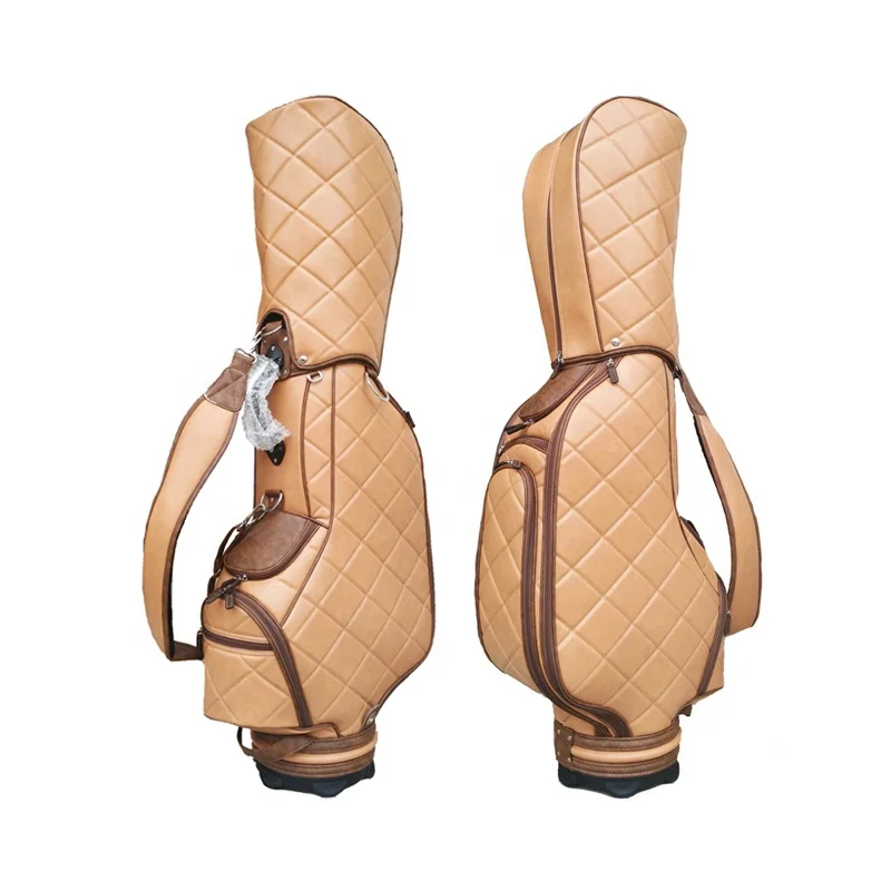 Premium Material Cart Golf Bag Embroidery Vintage Golf Bag Organizer