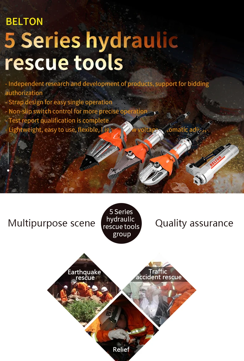 Odetools Hydraulic Rescue Spreader Tools Set Firefighting Equipment