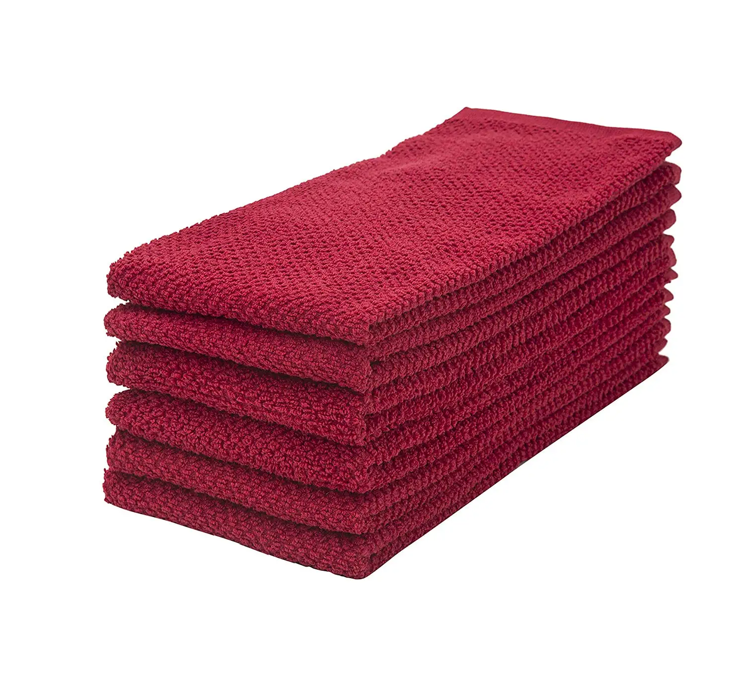 custom pure color large long lasting tea towels cotton thick