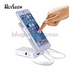 White Cell Phone Security Display Stand Silver Mobile Phone Anti-theft Holder for Smart Phone Retail Burglar Alarm System