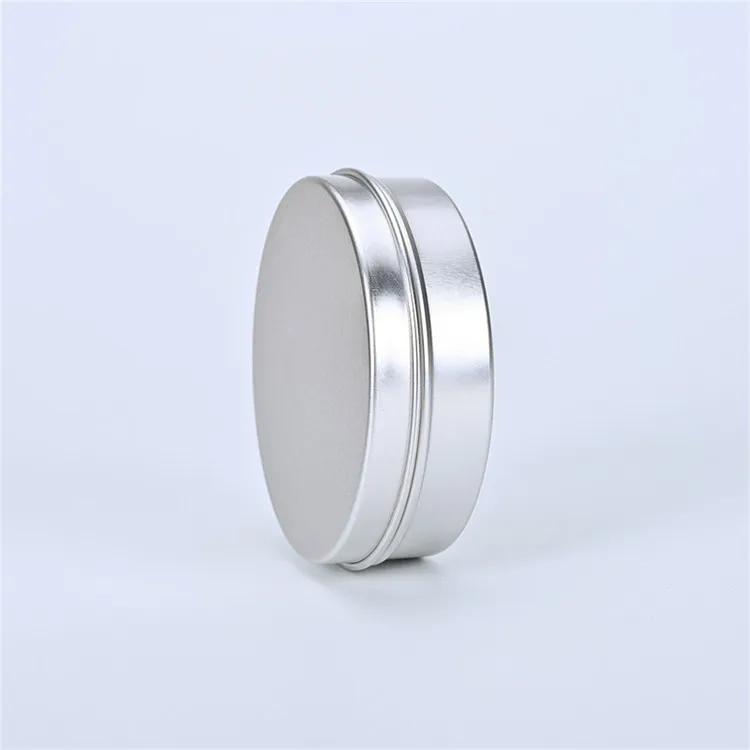 120g/ml spice aluminum metal tin box candy cream jar cosmetic packaging pomade jar