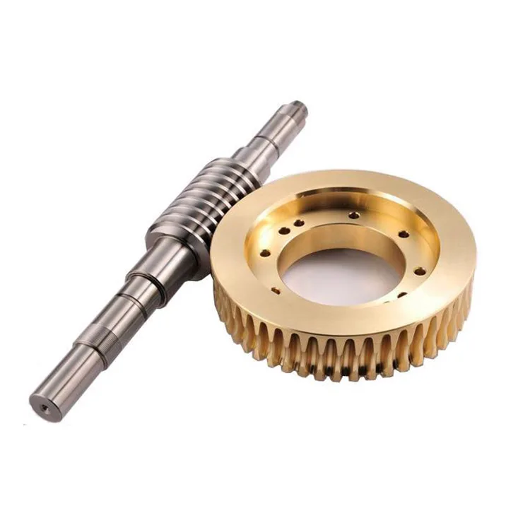 Factory Customize CNC Machining brass steel worm gear