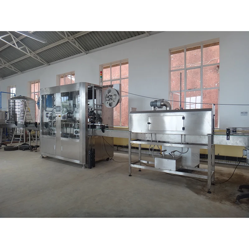 high speed mineral water shampoo shrink wrap bottle sleeve labeling machine for can plastic bottles