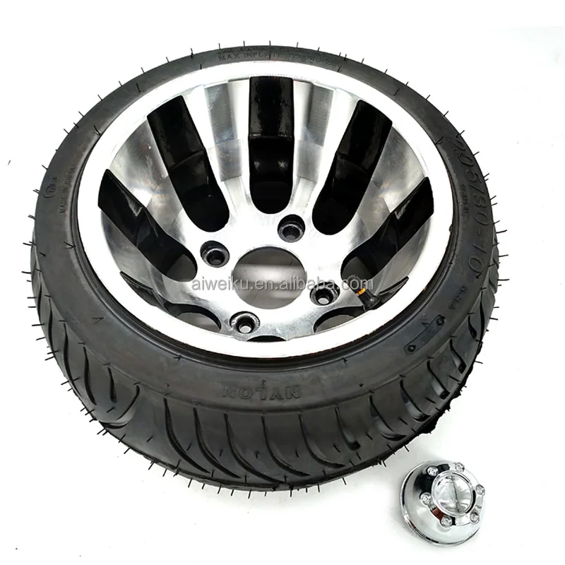 205/30-10 Tubeless Tire with Aluminum Alloy Hub for ATV/Go Kart