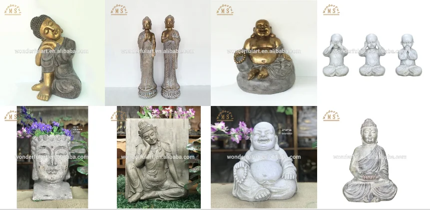 Hot selling Polystone buddha Figurine home decoration, Polyresin sleeping buddha for garden decoration,Resin religion Figurine