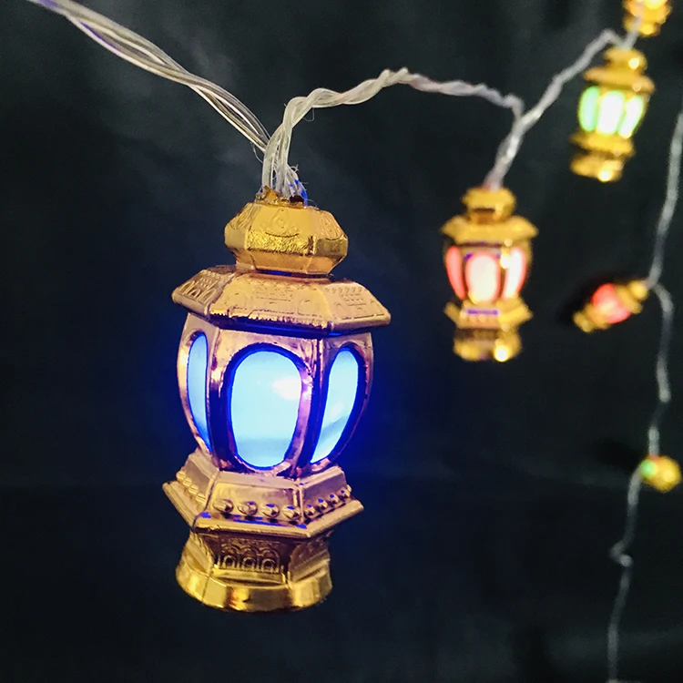 Ramadan Decorations Battery Operated Lantern Led String Light For Mubarak Muslim Supplies