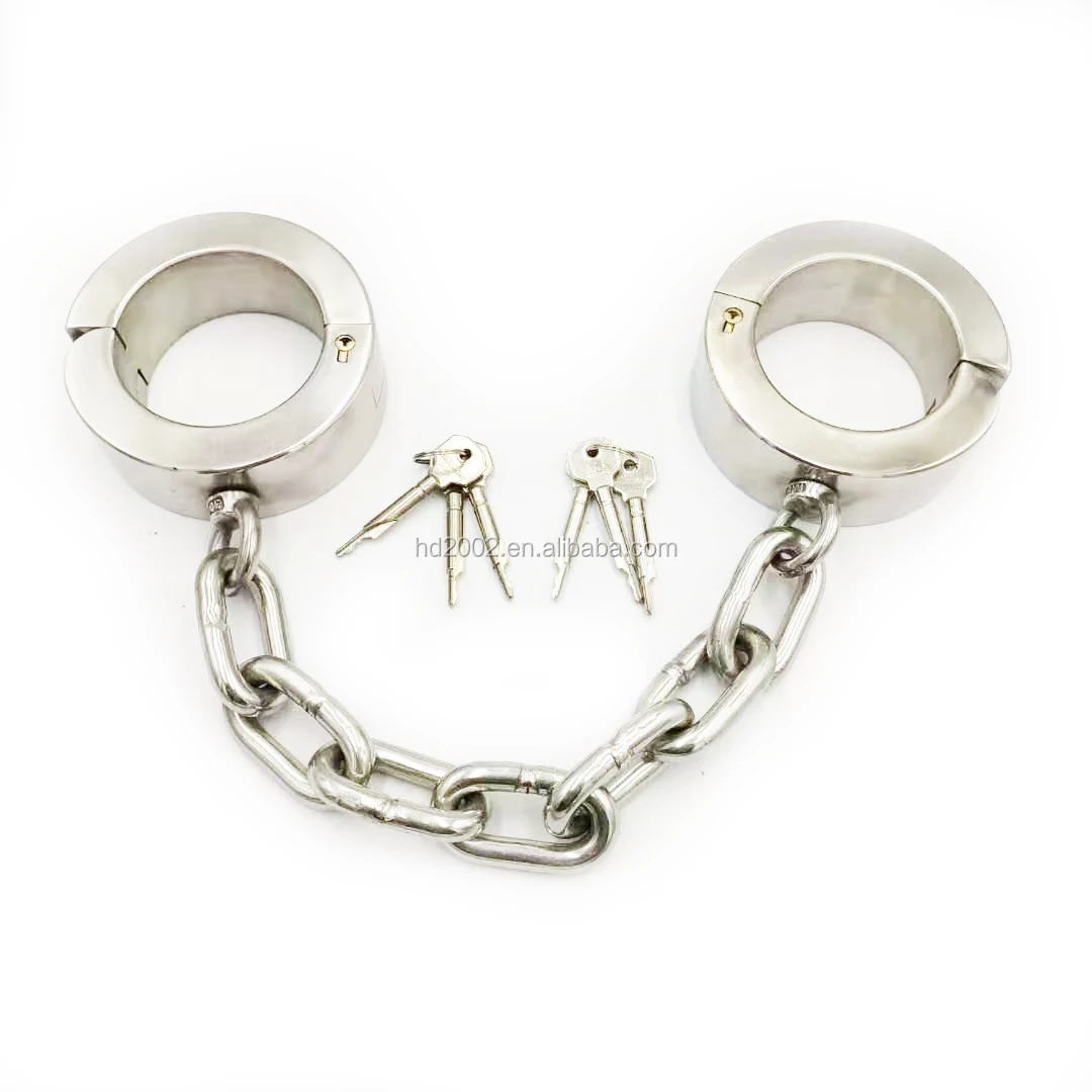 Black Emperor Heavy Stainless Steel Foot Cuffs 4cm And 6cm High,Sm Fun ...