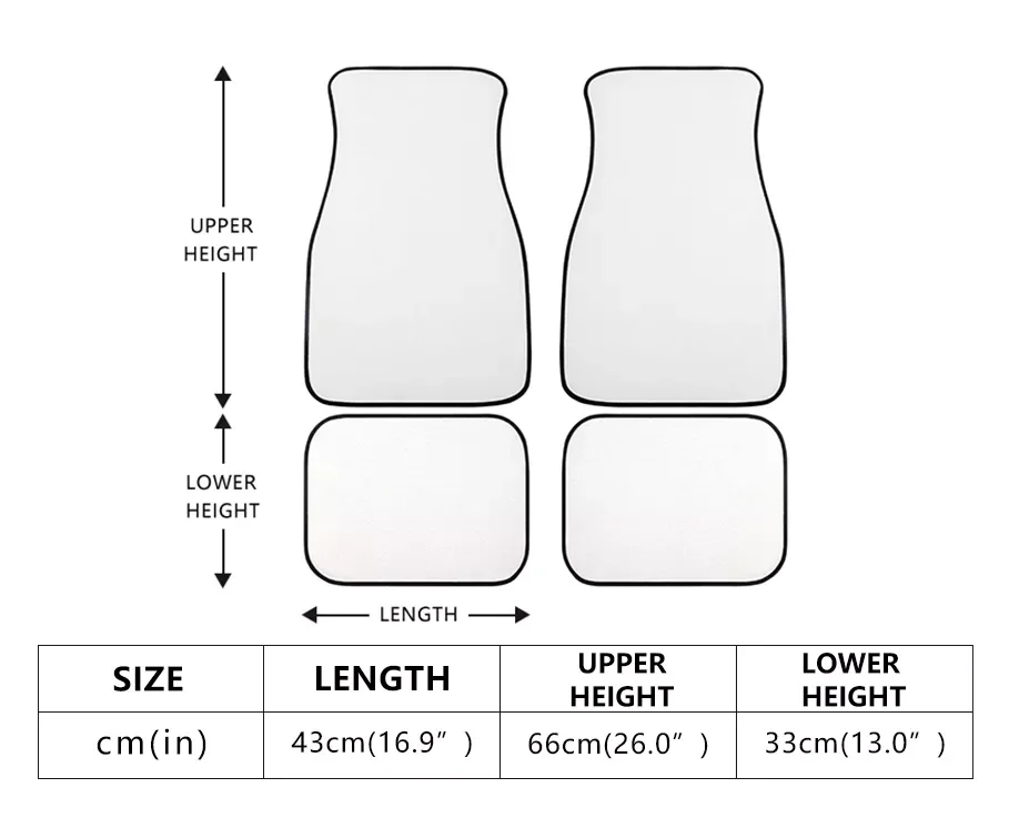 Polynesian Samoan Tribe Tortoise Printed Sublimation Car Mat Exclusive