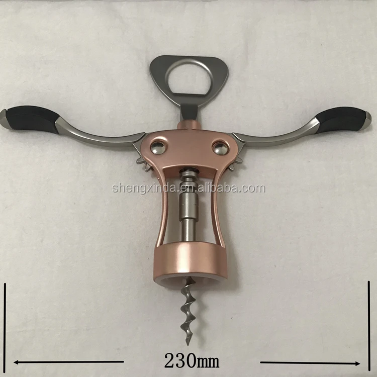 Promotional Rose Gold Wine Corkscrew And Stopper Gift Set Wedding Gift Wine Opener Set Buy