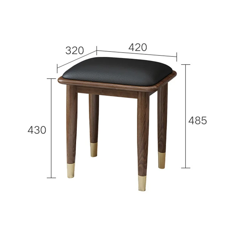 product-BoomDear Wood-grade solid wood dressing stool custom made supply directly luxury leather who-2