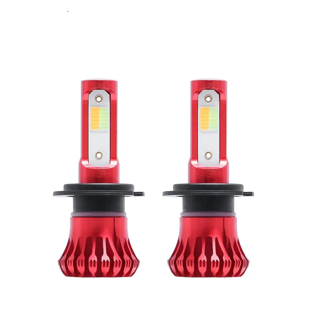 ANYHOW NEW 2PCS LED H7 car Headlight Bulbs 3000k 6000k 8000k 6000LM COB led fog lamp led lights for auto X6S 6-side car styling