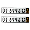 Hot Sale Reflective Car Number Plates Vehicle Registration Plates