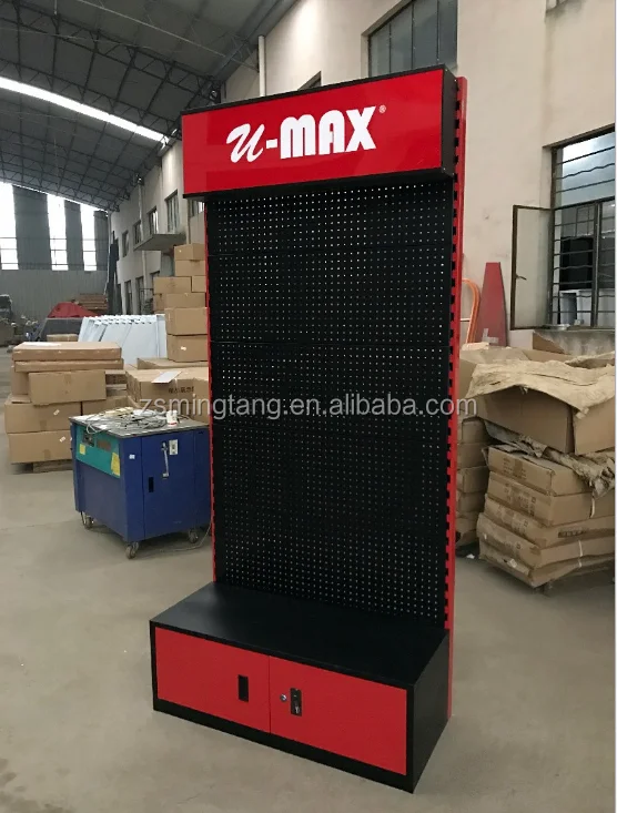 Metal Pegboard Power Tool Drill Display Racks for Hardware Store