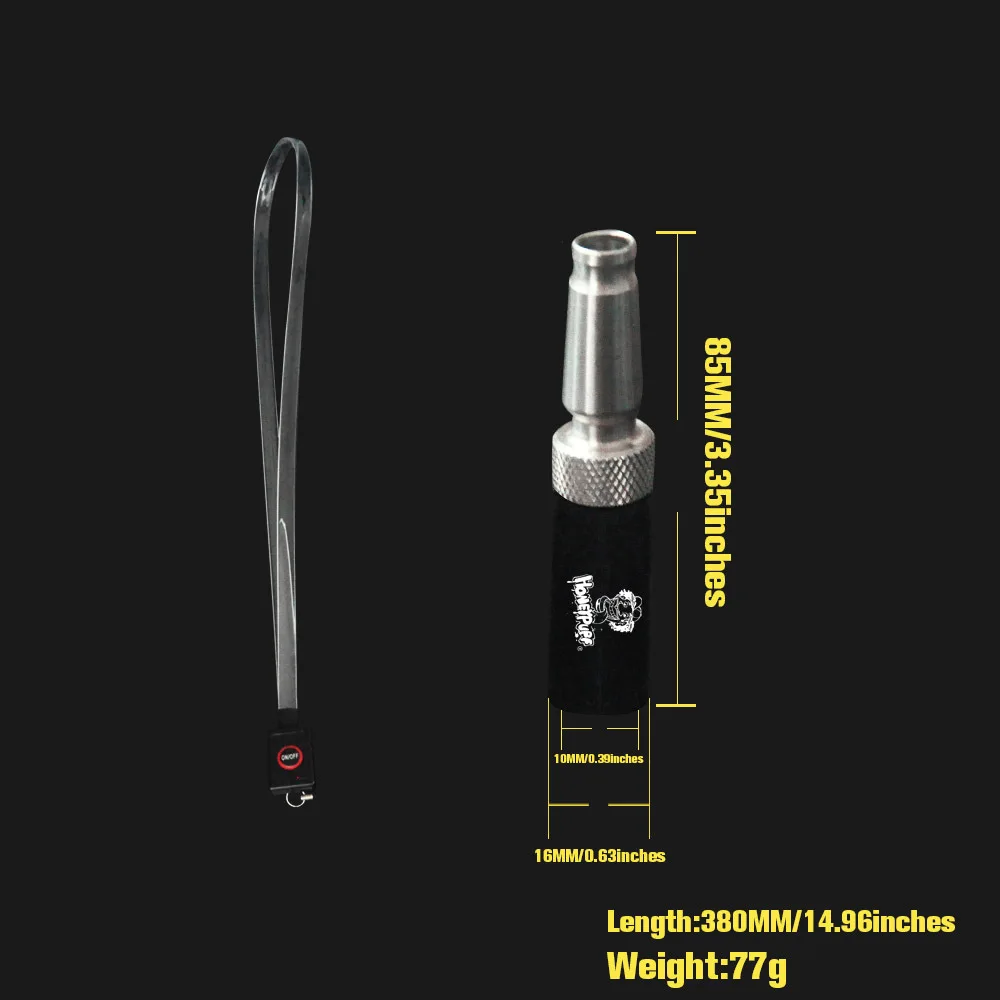 Wholesale Metal Hookah Mouthpieces Mouth Tips With Led Hang Rope Strap