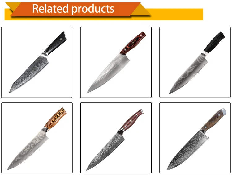 Japanese Damascus Aus10 Steel Blanks Kitchen Chef Knives Buy Quality