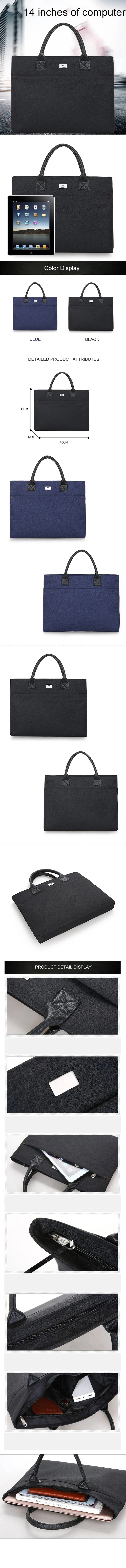 High quality laptop bag business briefcase handbag for men