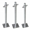 Galvanized adjustable hollow screw jack base for ringlock scaffolding
