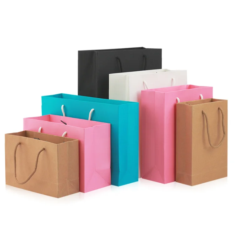 Paper Bag Garment Storage Shopping Carrying Bag for Apparel