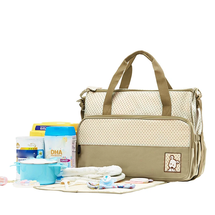 Maternity Bag Kids Convertible Tote Large Capacity Highend Diaper Bag Set For Registry Gift