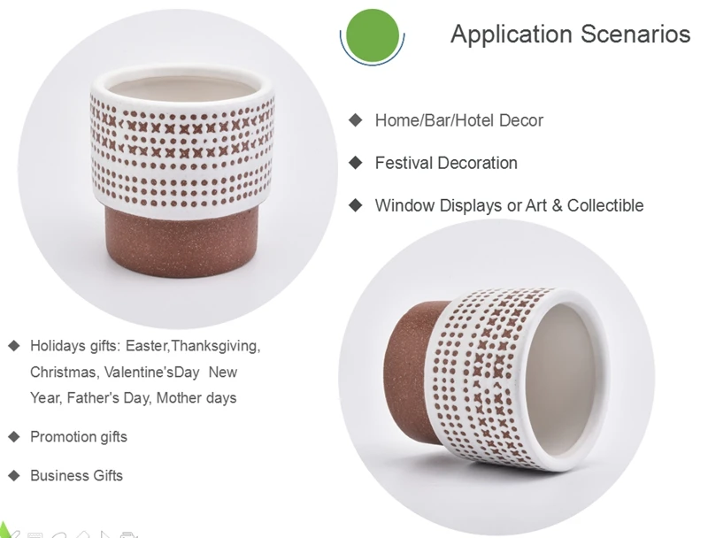 luxury candle jar ceramic