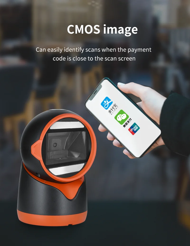 High Quality Desktop 2d Omnidiredtional Qr Barcode Reader Scanner Code bar