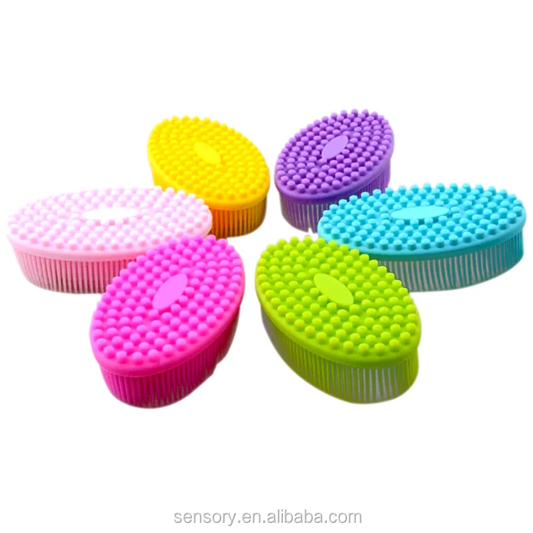 Super Soft Silicone Therapressure Sensory Body Brush For Autism - Buy ...