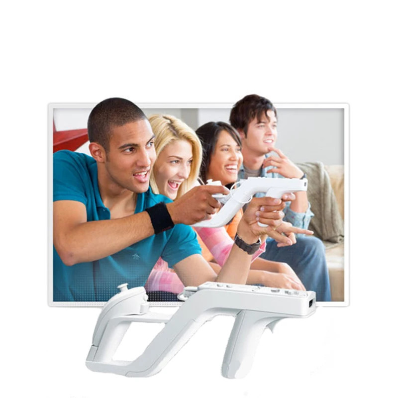 Shooting Gun For Nintendo Wii Nunchuk Motion Plus Remote Controller
