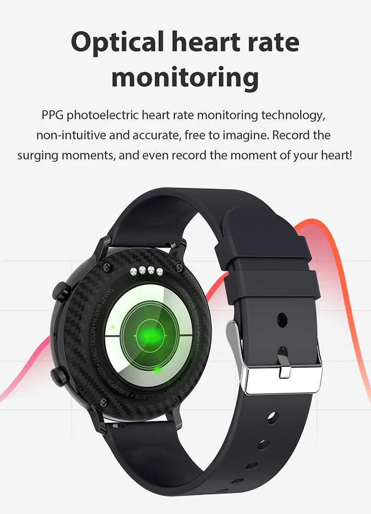 GW33 Smart Wristband Blue Tooth Answer Call Smartwatch IP68 Waterproof Heart Rate Monitoring Smart Watch GW33
