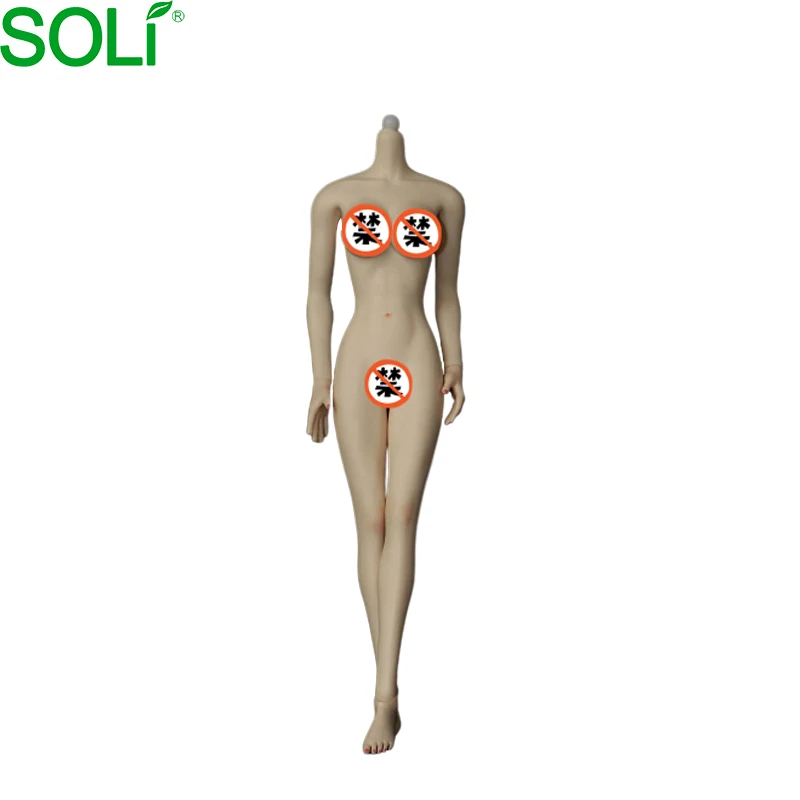1/6 JOQ-06C-BS Female Seamless Wheat Skin Body Stainiess Steel Skeleton Mid Bust 