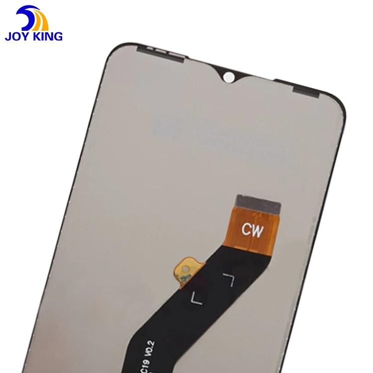 DIY installation showing spudger lifting display edge while battery is disconnected