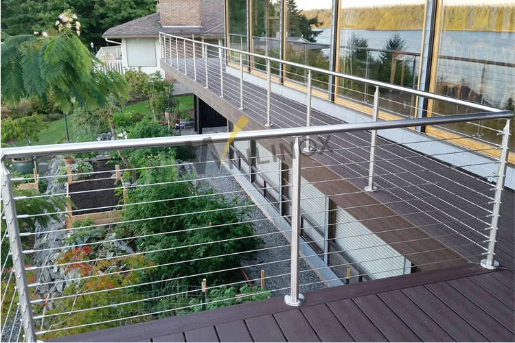 Ss304 Inox Lowes Deck Railing Kits Cable Railing System Buy Cable