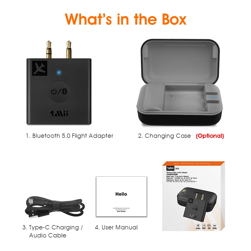 Bluetooth Transmitter Airplane Wireless Adapter