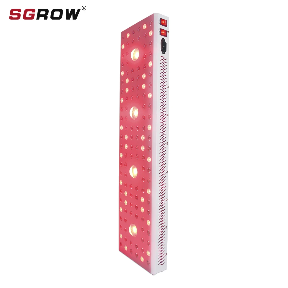 SGROW New Design 1200W High Irradiance COB Red Light Therapy Device For Personal Treatment