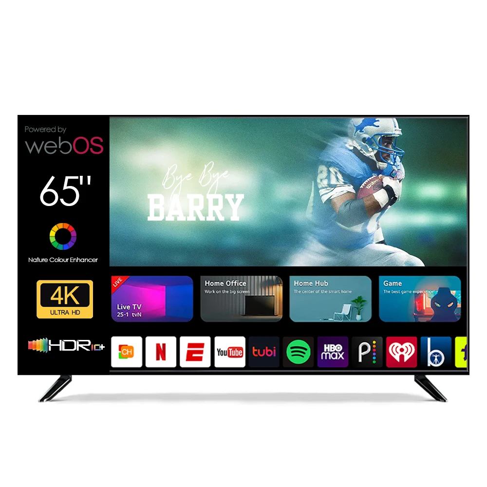 LG C6 OLED TV displaying deep black cinematic scene