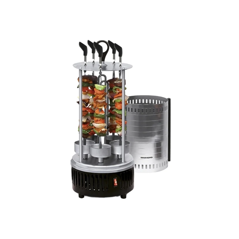 Vertical Grill Kebab Tower Rotating Rotisserie Grill Indoor Electric