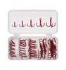 Tungsten Tuna Longline Triple Treble Tie Tackle Wide Gap Fishing Hook
