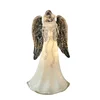 Factory Blown Hanging Decorative Colored Christmas Glass Led Angel Figurine Statue Light Ornaments Gifts