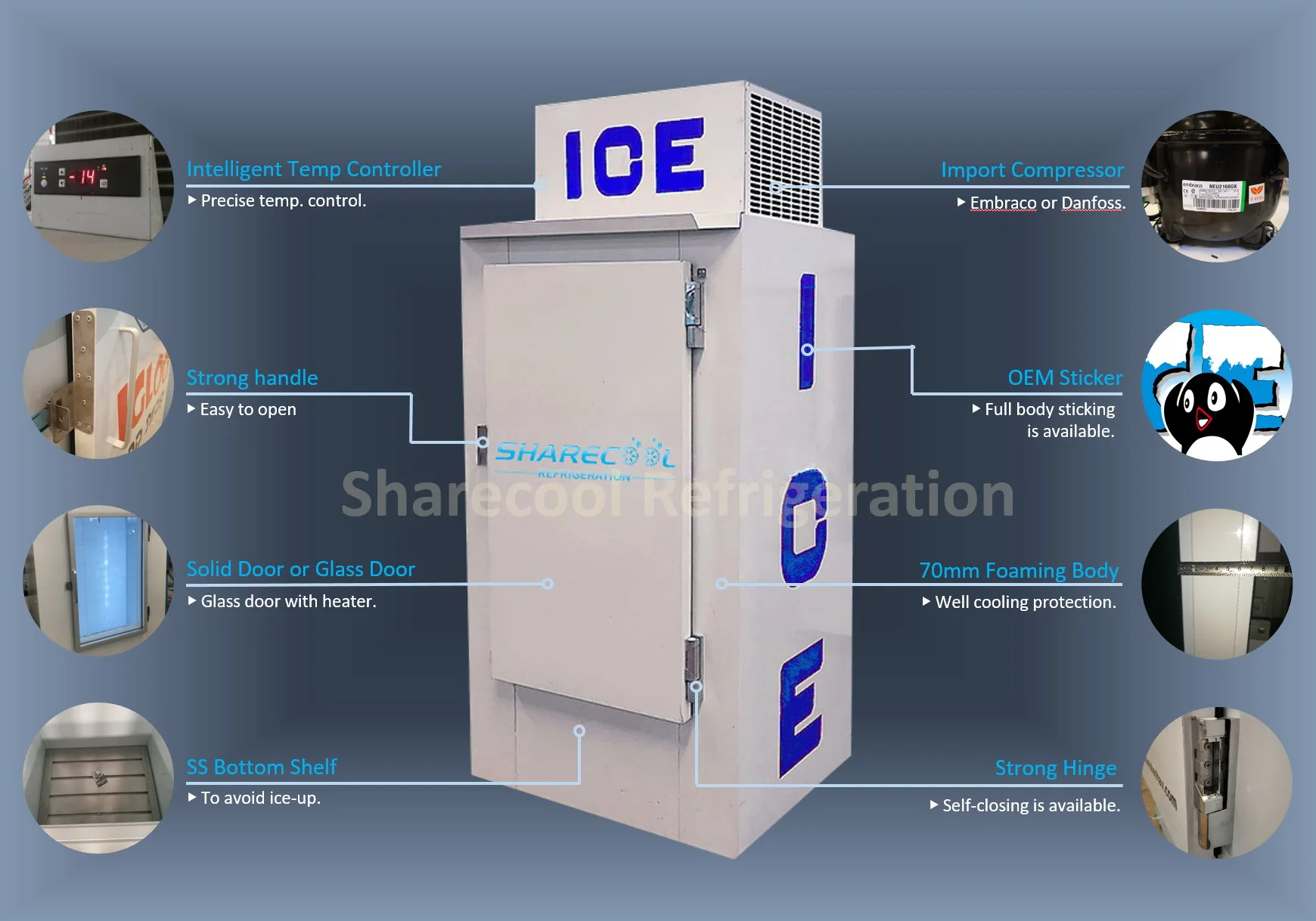 Custom Cold Storage Bagged Deep Ice Cube Freezer Buy Outdoor Ice