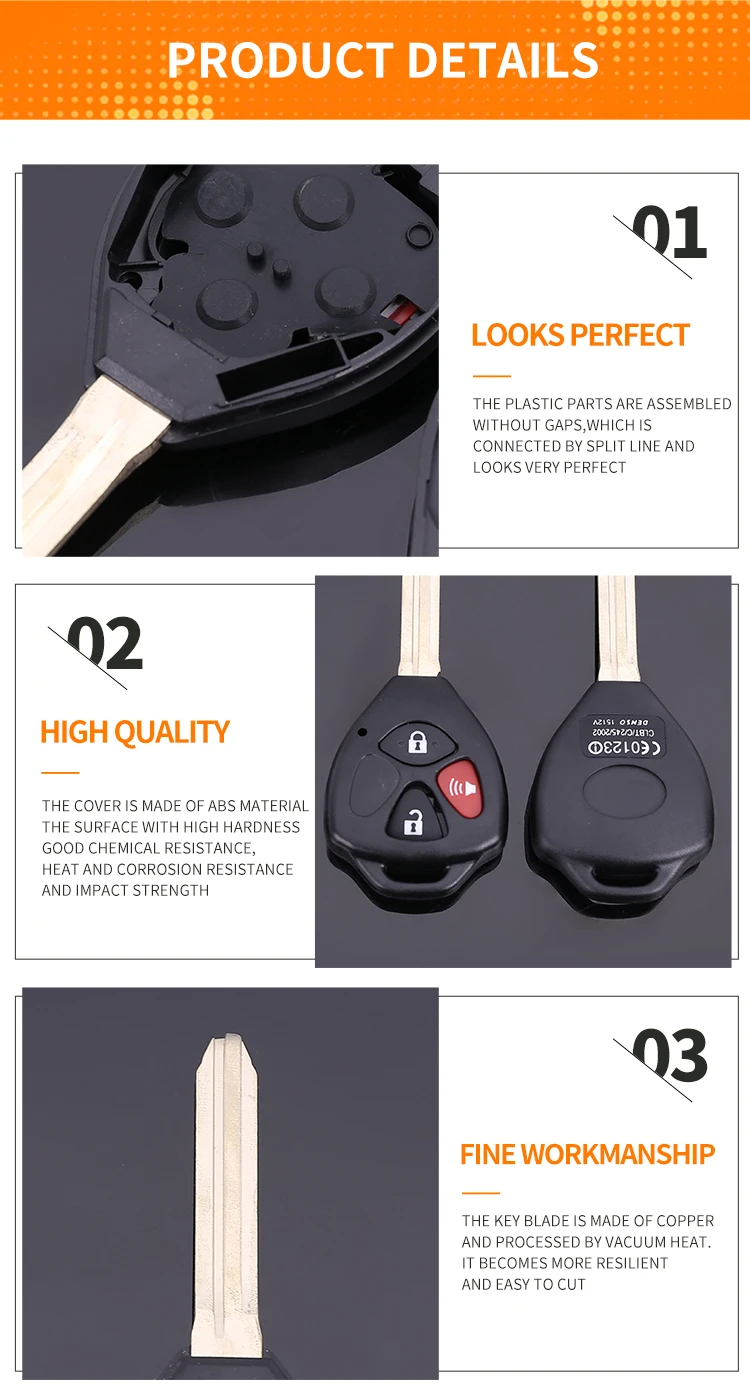 Wholesale Good Quality Car Flip Key Shell for New Style Suitable Car ...