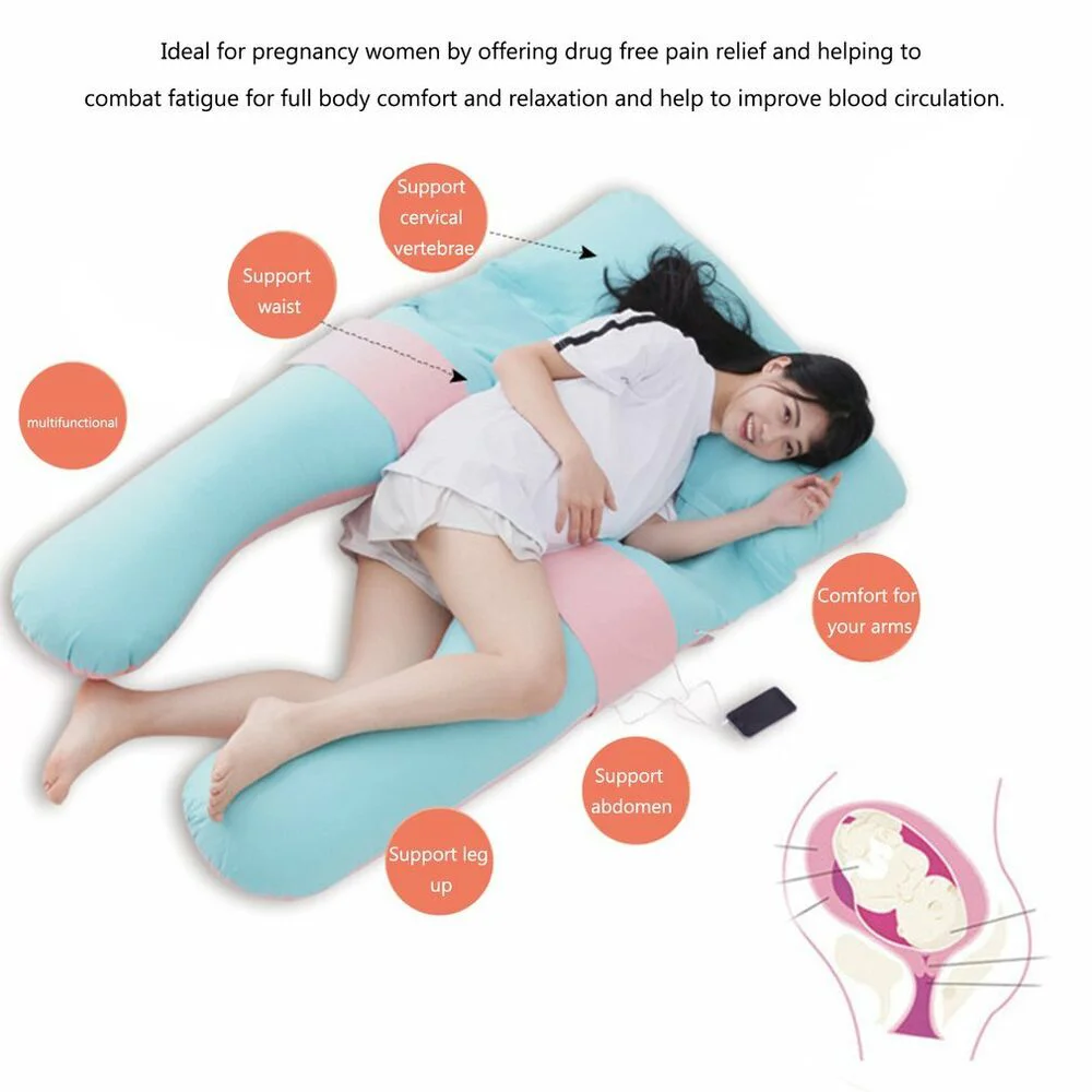 2025 Customized Cooling Bamboo U-shape Full Body Velvet Maternity Pregnancy Pillow for Pregnant supplier