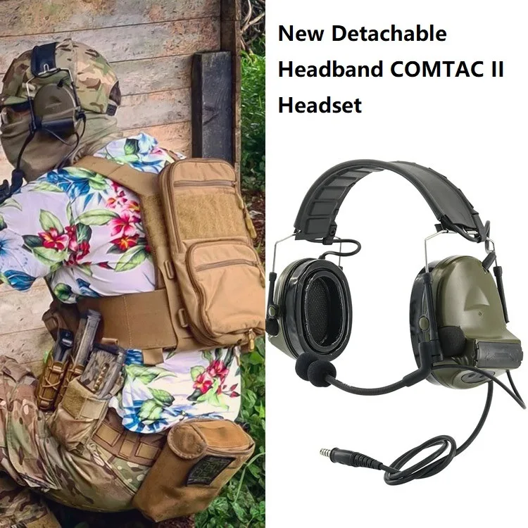 Ts Tacsky Tactical Headset Comtac Ii Hearing Protection Shooting