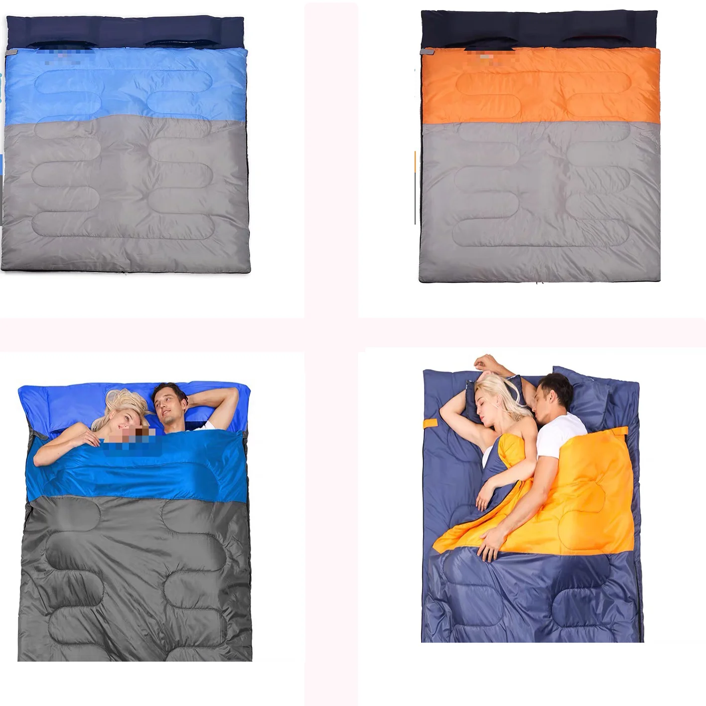 Double Sie Twopeople Sleeping Bags Adults Duck Down Sleeping Bags For