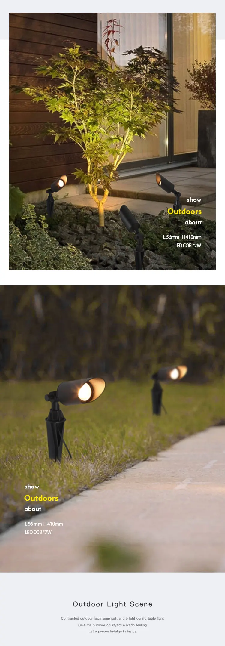 OEM/ ODM 3000k Aluminum spot light garden