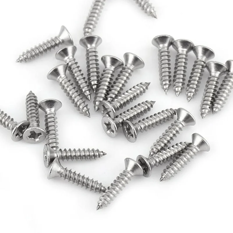 Stainless Steel Screw SS304 Pan/Flat Head Self Tapping Screw Assortment Wood Screw details