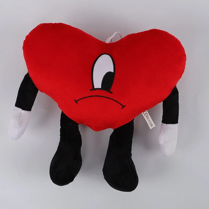 2022 New Design Bad Bunny Doll Red Heart Plush Toy Sofa Pillow Christmas Present Buy Bad Bunny