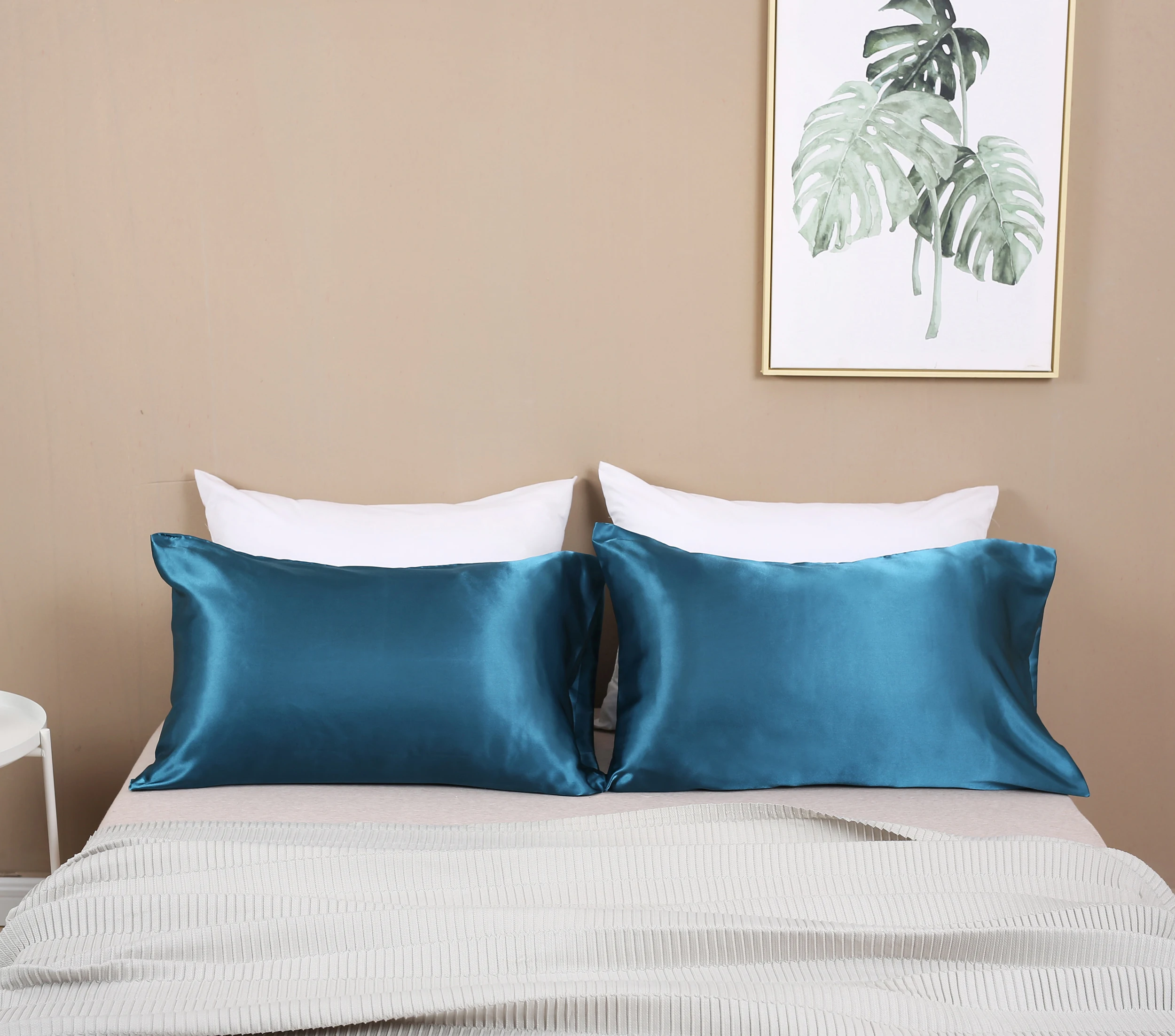 Amazon Hot Selling Custom Envelope Closure Silky Satin Pillowcase For