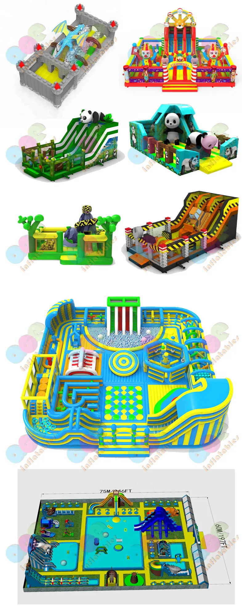 Inflatable theme park